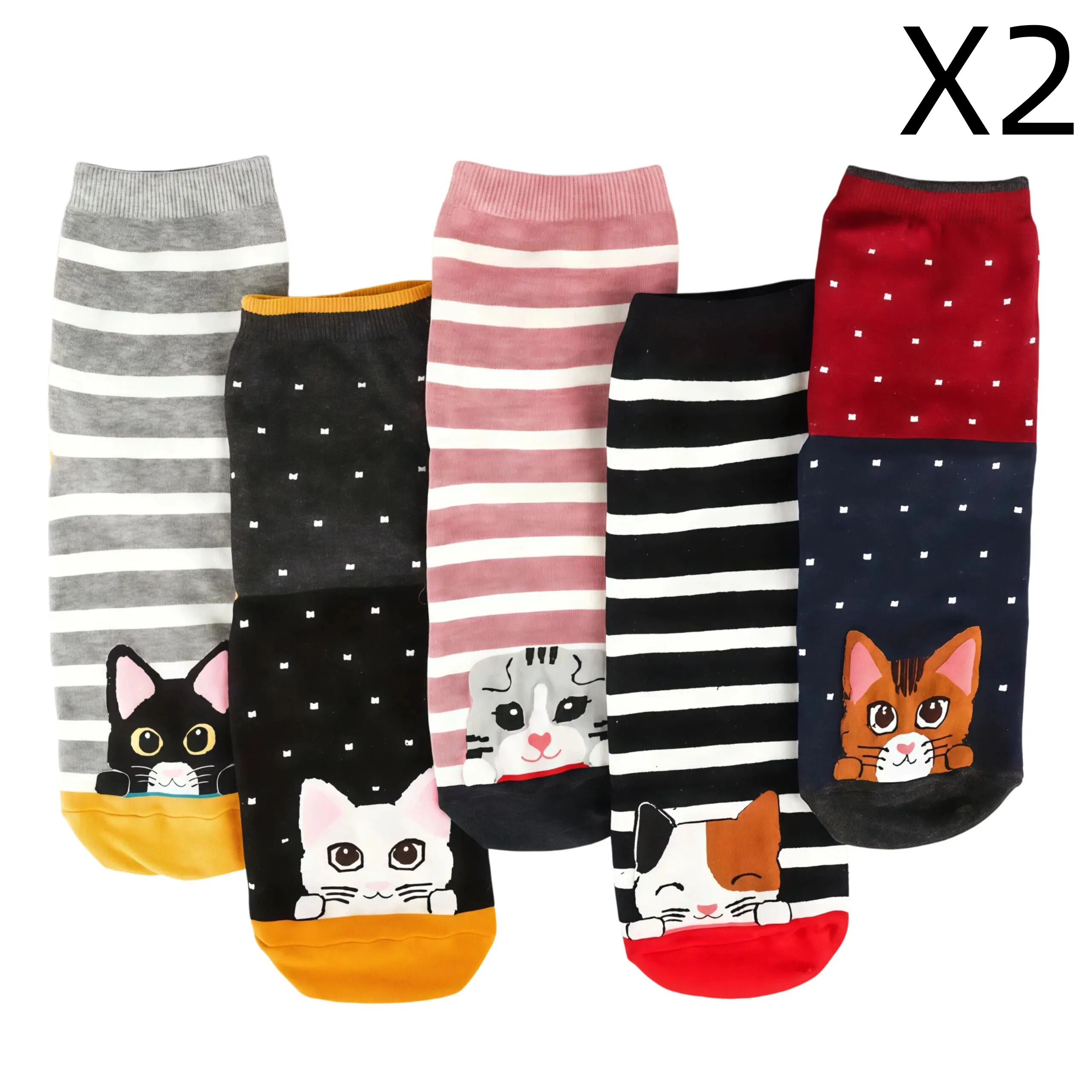 10 Pairs(5 Styles, 2 Pairs Each)