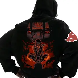 Naruto Itachi Unisex Anime Back Print Hoodie, Anime Color Shirt, 2026 Sweatshirt Menswear Top, Anime Lover Gift Fan, Trendy Top Shirt, Best Gift