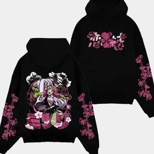 Mitsuri Kanroji Love Hashira Demon Slayer Anime Sweatshirt/Hoodie - Kimetsu no Yaiba Graphic Crewneck - Pink Pillar Fan Apparel