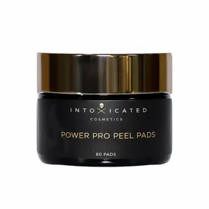 Intoxicated Cosmetics Power Pro Peel Pads - Potent Multi-Acid Formula for Visible Skin Renewal & Exfoliation with TCA, Glycolic Acid, Lactic Acid & More