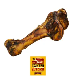 Giant Dog Bone for Aggressive Chewers, Large and Medium Breed Dog Treat, Natural, Tough, Chew Toy, Made in The USA, 1 Count