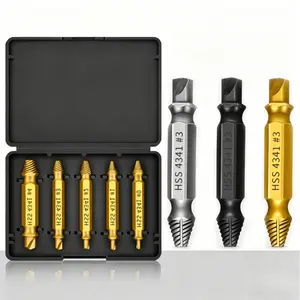Dual-Head Screw Remover High-Speed Steel 4341 Dual-Head Broken Wire Removal Tool, Rusty Screws Gift for Men, Easily Remove Damaged Hardware Parts