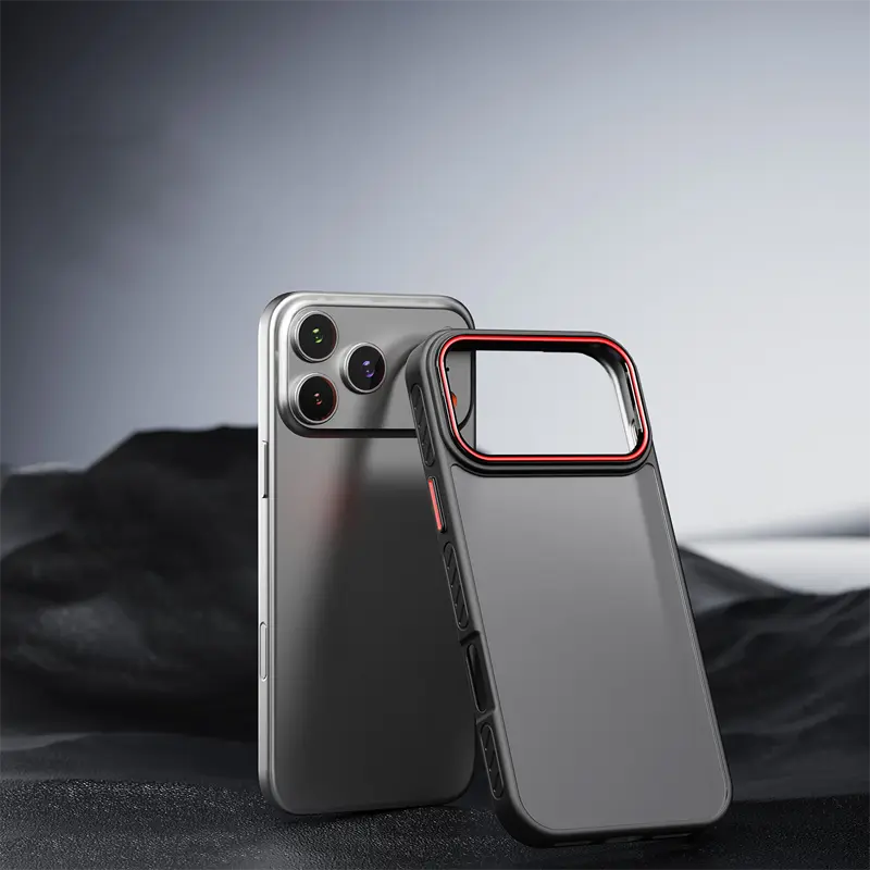1PC iPhone Case Cover - Protective Casing for iPhone 17 Pro, 17 Air Smartphones - Ultra-Thin, Semi-Transparent, Skin-Feel Matte, Premium Full Protection, Shockproof Acrylic Soft Shell with Minimalist Camera Guard Design