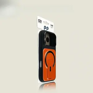 Suitable for iP17Promax phone case, 16pro flip cover with invisible lens magnetic stand, 15 and backplate dual stand, IP14 full protection anti-drop 13