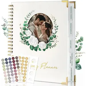 Wedding Planner Book And Organizer:Wedding Planner For Bride With Interchangeable Photo Cover & Embossed Design -- Wedding Planner Bride Gifts, engagement gifts for couples 11.5 * 10.5in