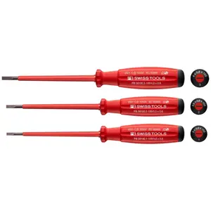PB Swiss Tools PB 58539 SwissGrip VDE Screwdriver Set, Insulated, 3pcs