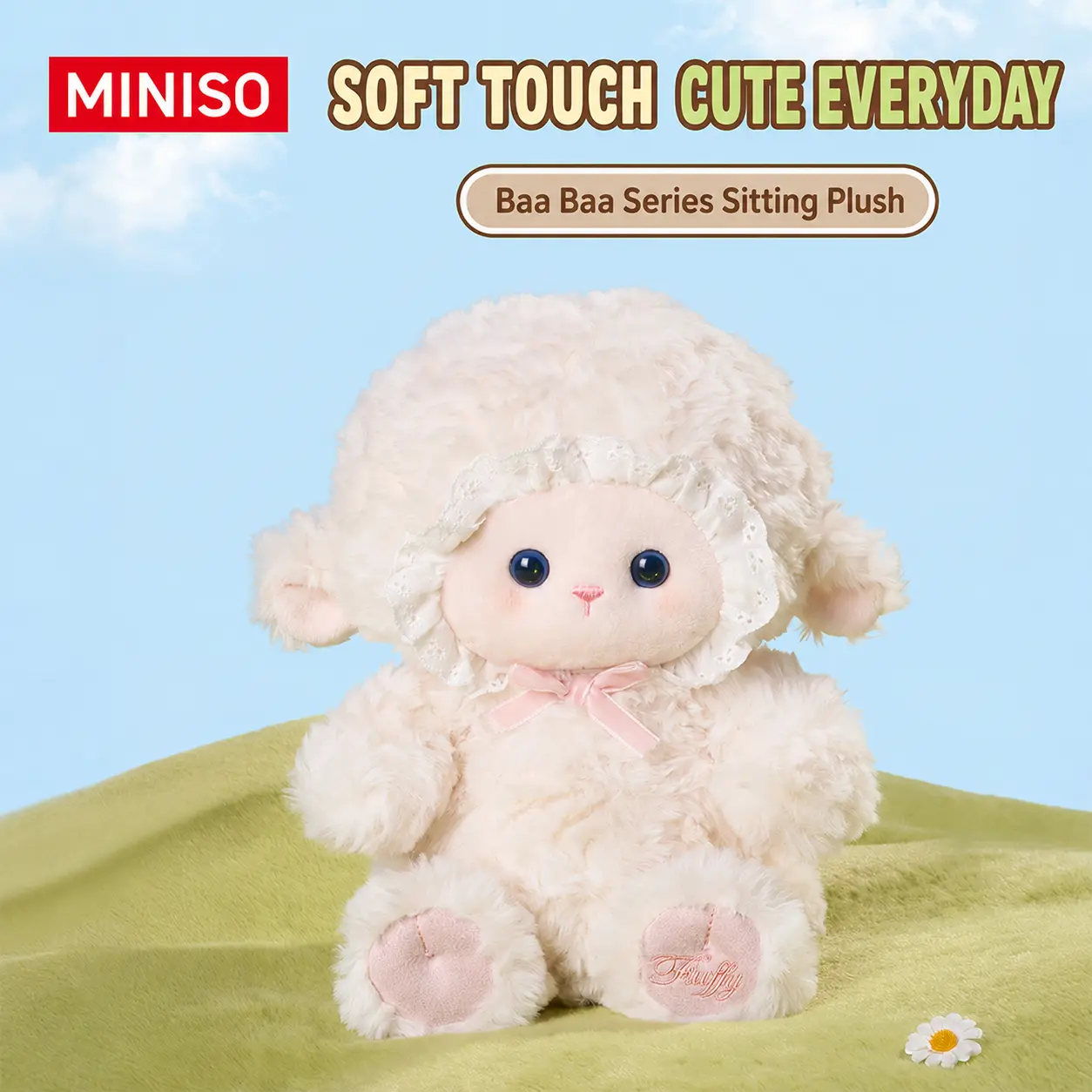 Sheepie plush toy, approximately 7.87 inches