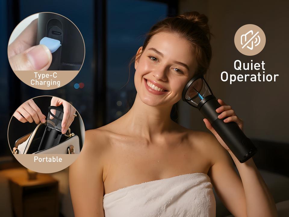 Electric Ear Wax Removal Kit with IPX6 Waterproof, 4 Intelligent Modes, Rechargeable Design, Safe & Effective for Daily Ear Care, Suitable for Swimmers & Headphone Users Electric Ear Wax Removal Kit with IPX6 Waterproof, 4 Intelligent Modes, Rechargeable Design, Safe & Effective for Daily Ear Care, Suitable for Swimmers & Headphone Users