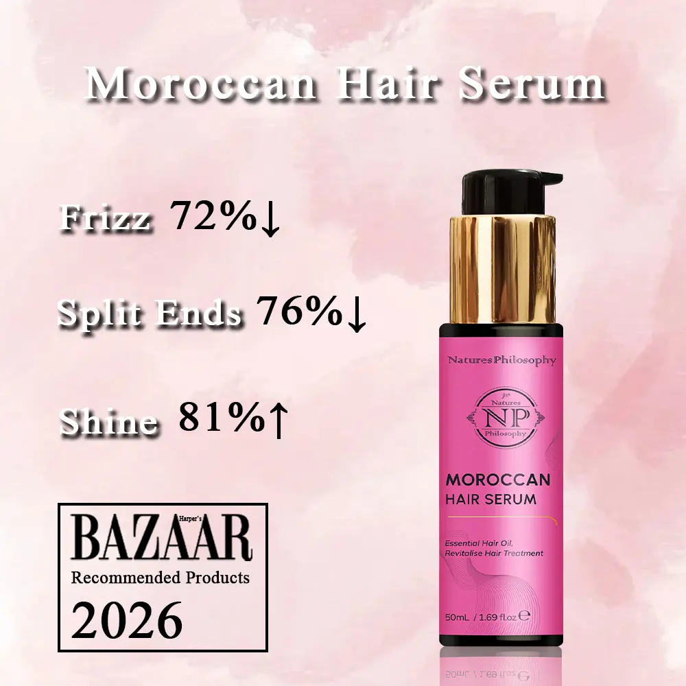 【BAZZAR 2026 Recommended】NP Moroccan Hair Serum | Pheromones Perfumes  | Hair Perfumes for Women – Argan Oil Treatment for Dry, Damaged Hair | Smooth, Repair & Shine Hair | Pheromone-Inspired with Woody Notes | Keratin Repair Treatment | Salon-Grade
