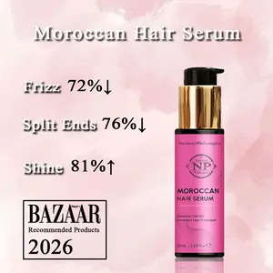 【BAZZAR 2026 Recommended】NP Moroccan Hair Serum | Pheromones Perfumes  | Hair Perfumes for Women – Argan Oil Treatment for Dry, Damaged Hair | Smooth, Repair & Shine Hair | Pheromone-Inspired with Woody Notes | Keratin Repair Treatment | Salon-Grade