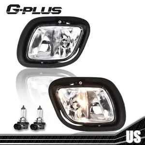 Fit For 08-17 Freightliner Cascadia Fog Light Set W/ Bulb Driver&Passenger Lamps