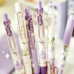 4/5/8Pcs Flower Gel Pens, 0.5mm Fine Point Smooth Writing Pens, Premium Series Cute Floral Ballpoint Pens for Journaling, Note-Taking, School and Office Supplies, Unisex Back to School Gift