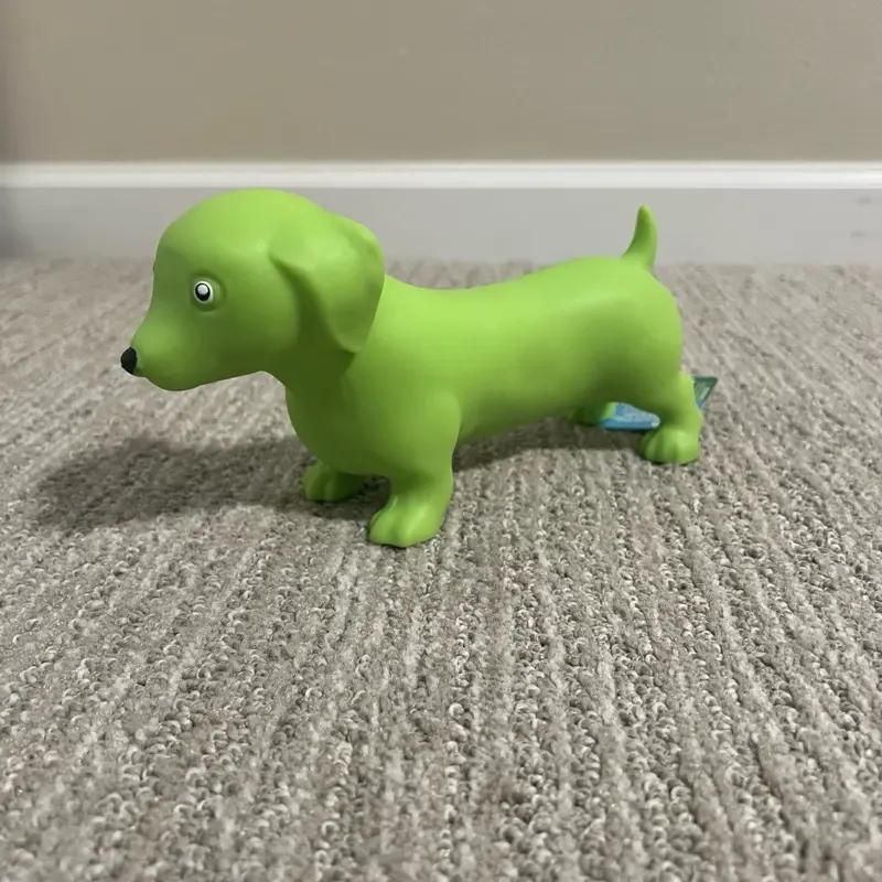 Sunny Days Squeeezy Dachshund Dog - GREEN - Squishy Fidget Toy - NEW