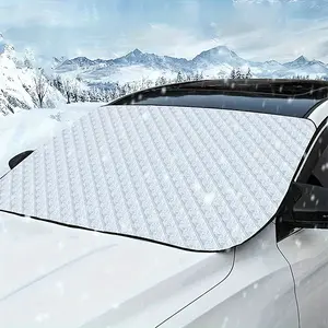 Car Windshield Snow Cover, Windscreen Shade Cover, Protects Front Window From Sunlight UV and Snow, Essential Winter Accessory for Car Protection
