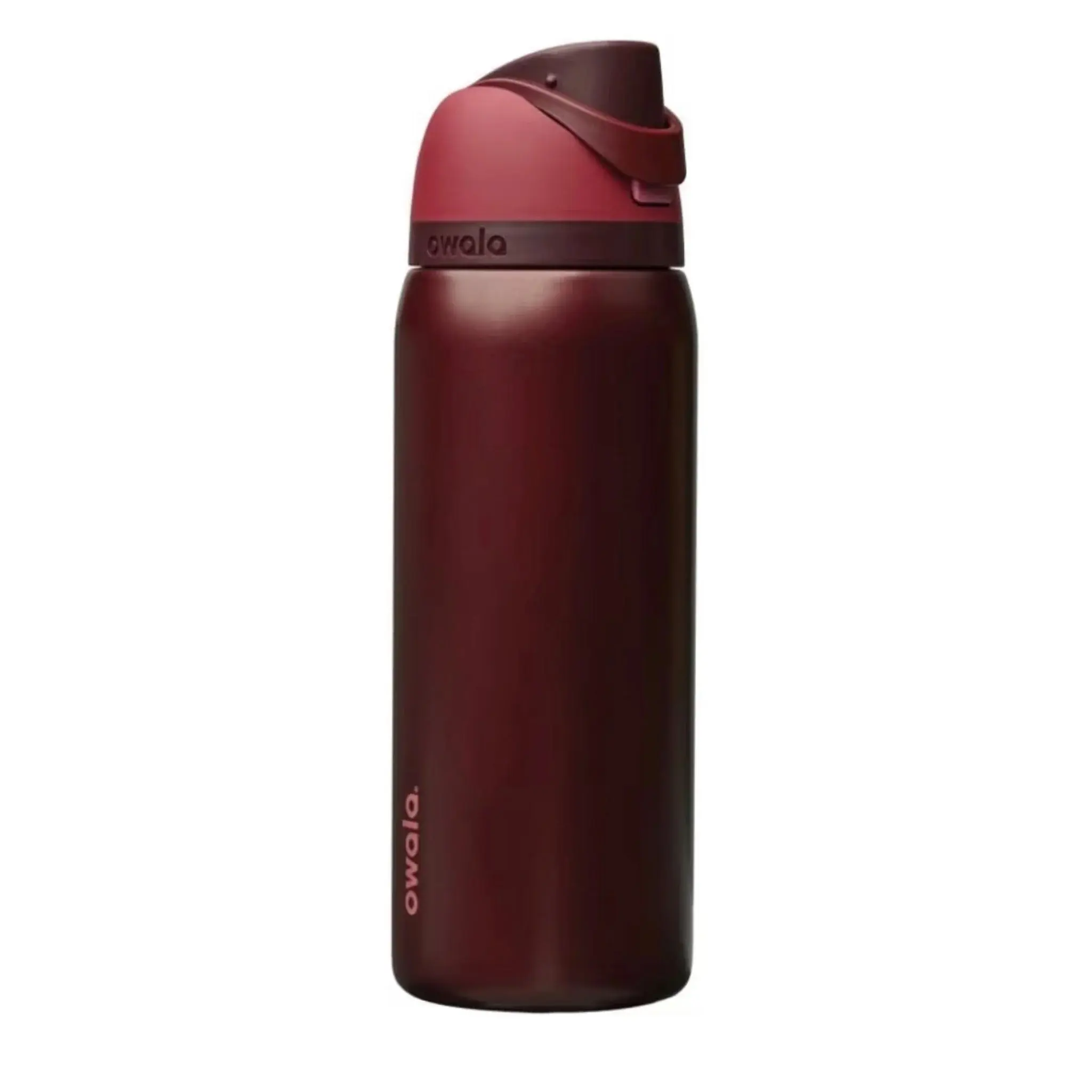 Owala Freesip 32oz Insulated Stainless Steel Water Bottle - Black Cherry Red, Western Aesthetic Leak Proof Bottle