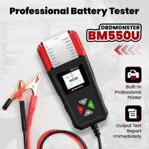 OBDResource BM550 Ultra 6V/12V/24V Lead-Acid Battery Load Tester with Printer