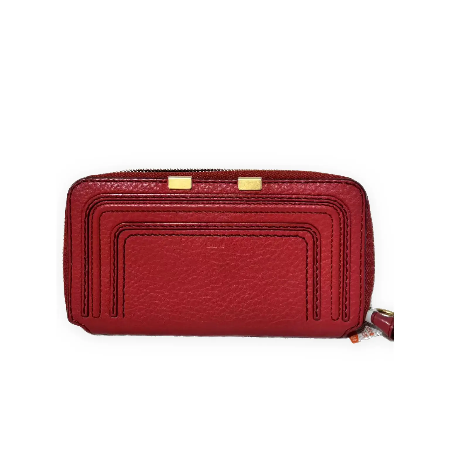 Pre-owned Chloé grained calfskin leather Shoulder Bags Marcie Red Shoulder Bag Very Good Condition, Certified Luxury Item, S014260405259, Shoulder Bags