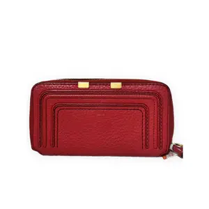 Pre-owned Chloé grained calfskin leather Shoulder Bags Marcie red Very Good S014260405259