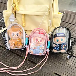 Transparent PVC Cartoon Design, Perfect Clear Backpack, 1 Count Adjustable Shoulder Bag, Versatile Storage for Daily Essentials, Sports & Outdoor Accessories