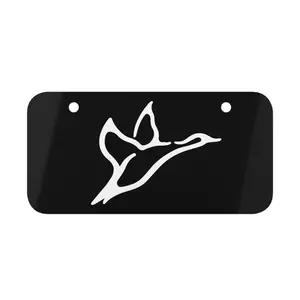 Flying Bird Mini License Plate 6" x 3" - Simple and Stylish Car Magnet, Durable Aluminum with Pre-Drilled Holes for Motorcycle, Bicycle, Vehicle Decor