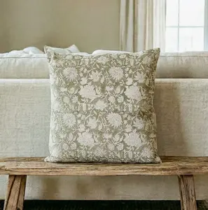 Sage Peony Pillow