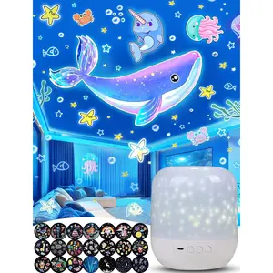21 Sets of Films +  Night Light Projector, Projector Night Light for  Bedroom, Ceiling,  Galaxy Projector with 360? Rotation, Dimmable for   Girl, Christmas, , Room Decor