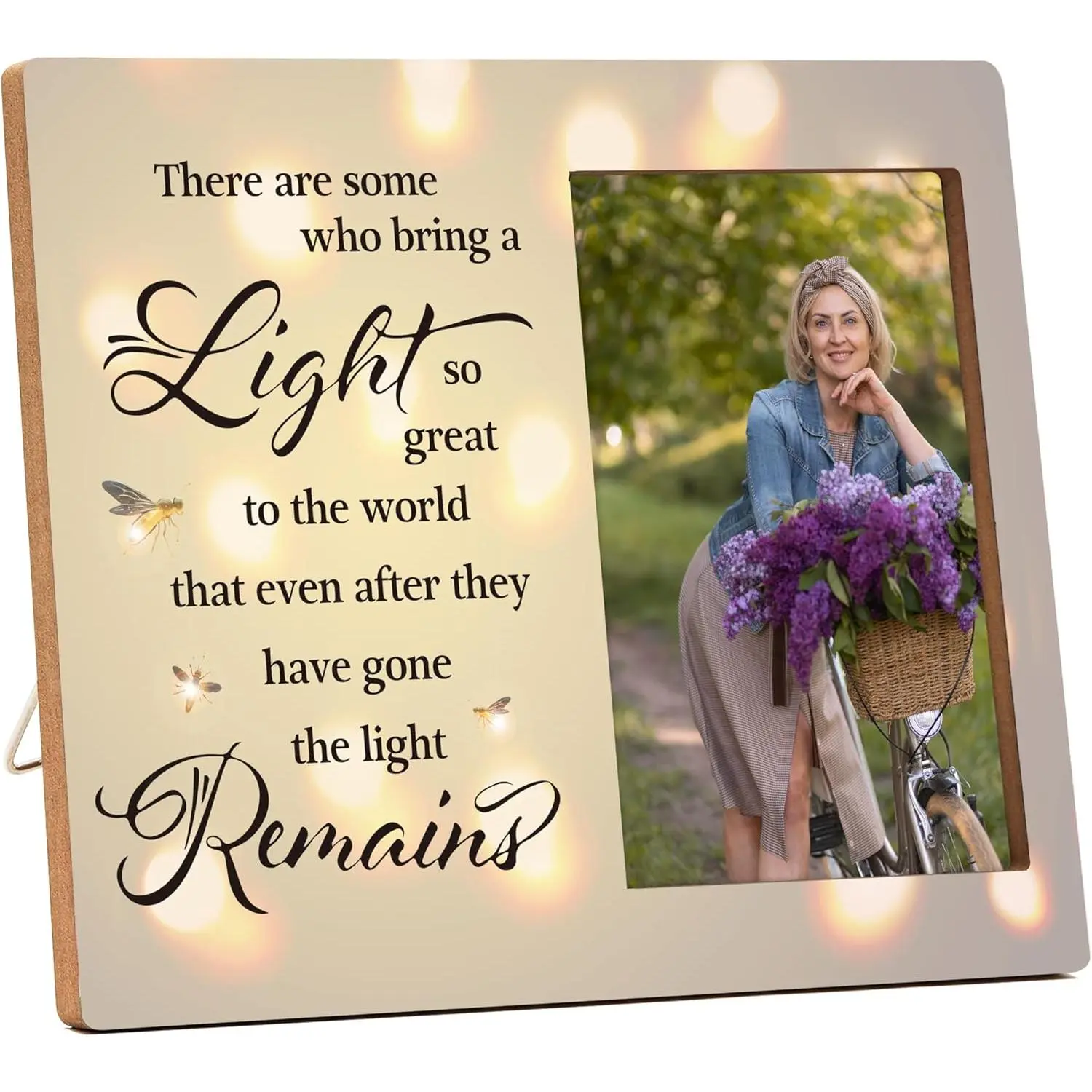 There Are Some Who Bring A Light Memorial Picture Frame, Gifts For Loss Of Mother Father Grandma, Sympathy Frame For Loss Loved One, In Loving Memory Photo Frame, Bereavement Gifts -09