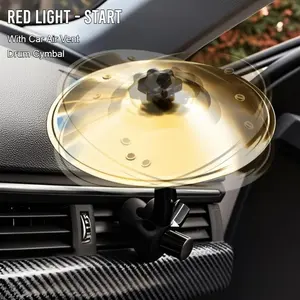 Car Cymbal, Car Crash Cymbal Symbol Drum Air Vent, Funny Dashboard Decor & Stress Relief Toy, Easy Clip-On Mini Cymbal for Music Lovers Gift, Compact Durable Car Accessory Suitable For All Types of Vehicles