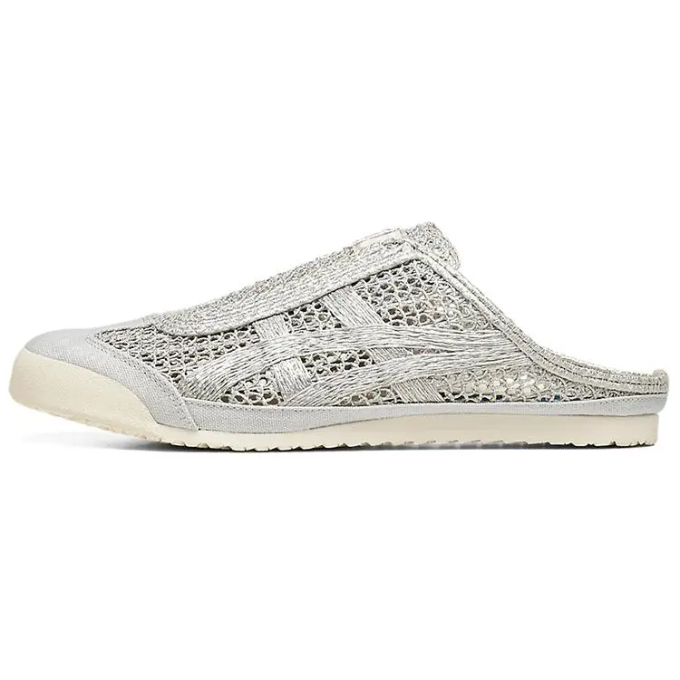 Onitsuka Tiger Mexico 66 Sabot Silver Cream Trendy Comfort Low Top Sneakers Unisex 1183A707-020