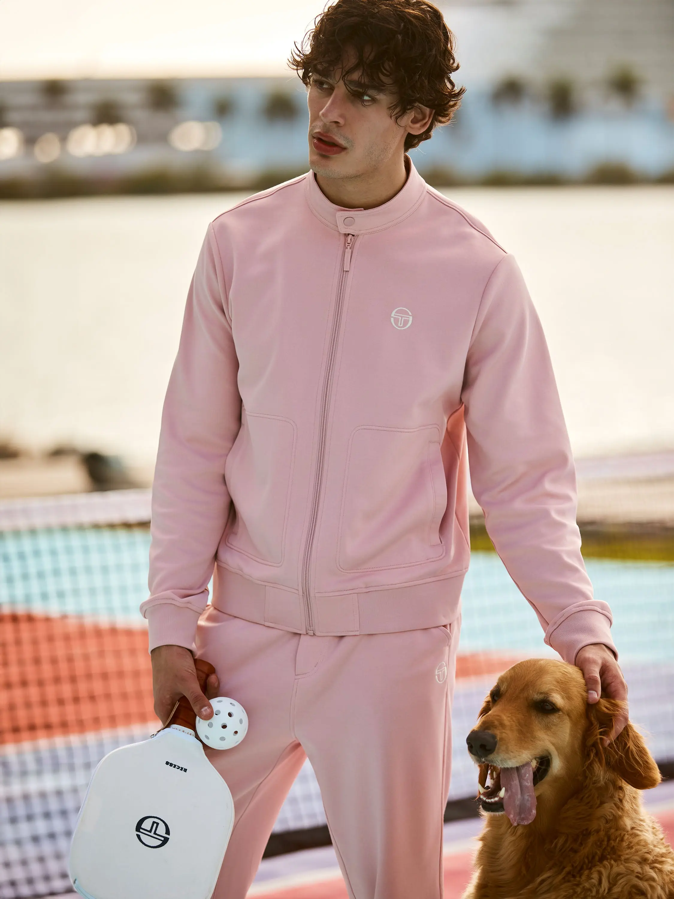 Sandro Track Jacket- Pale Mauve Sandro Track Jacket- Pale Mauve