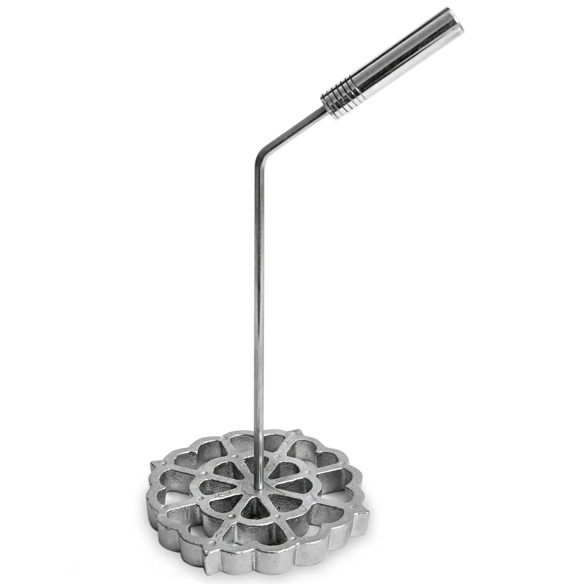 Bunuelos Mold with Handle (4.7 in Cast Aluminum) - Molde para Buñuelos de Viento Mexicanos - Buñuelos de Viento Moldes - Bunuelo Mold Mexican Cookware - Rosette Iron Set with Handle