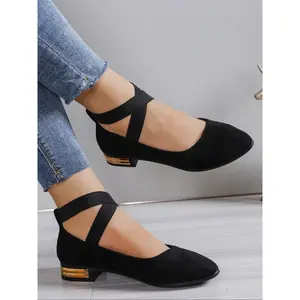 Women's Pointed Toe Comfortable PU Work Shoes, Cute Penny Loafers Slip-On Ballet Flats, Fashion Versatile Office Shoes, Fashionable Loafers