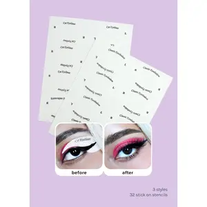 AOA Eyeshadow + Eyeliner Sticker Templates