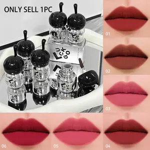 Uckgo Cat Lip Gloss, Smooth Milk Texture, Low Saturation, Easy Application, Matte Finish, Fake Naked Look, Long-Lasting Color