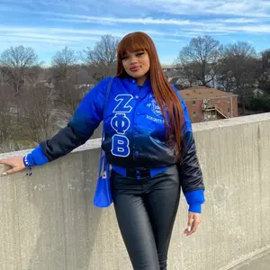 Zeta Black Faded Bomber Jacket (No Back Logo)