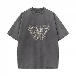 Unisex T-Shirt Men's T-Shirt Butterfly Print Graphic Tee Nature Design Casual Fashion Statement Holiday Gift