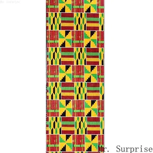 Kwanzaa Linen Table Runner, African Ethnic Style Table Decoration, Red Green Black Kinara Candle Print Table Runner for Dining Room, Holiday Party Home Decor, Custom Supported