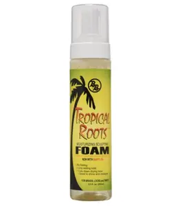 BB Tropical Roots Foam Mousse 8.5oz - Sculpting Foam for Shine, Minimizes Frizz, Keeps Scalp Moisturized, Rinse-Free, Unisex Haircare - Gel