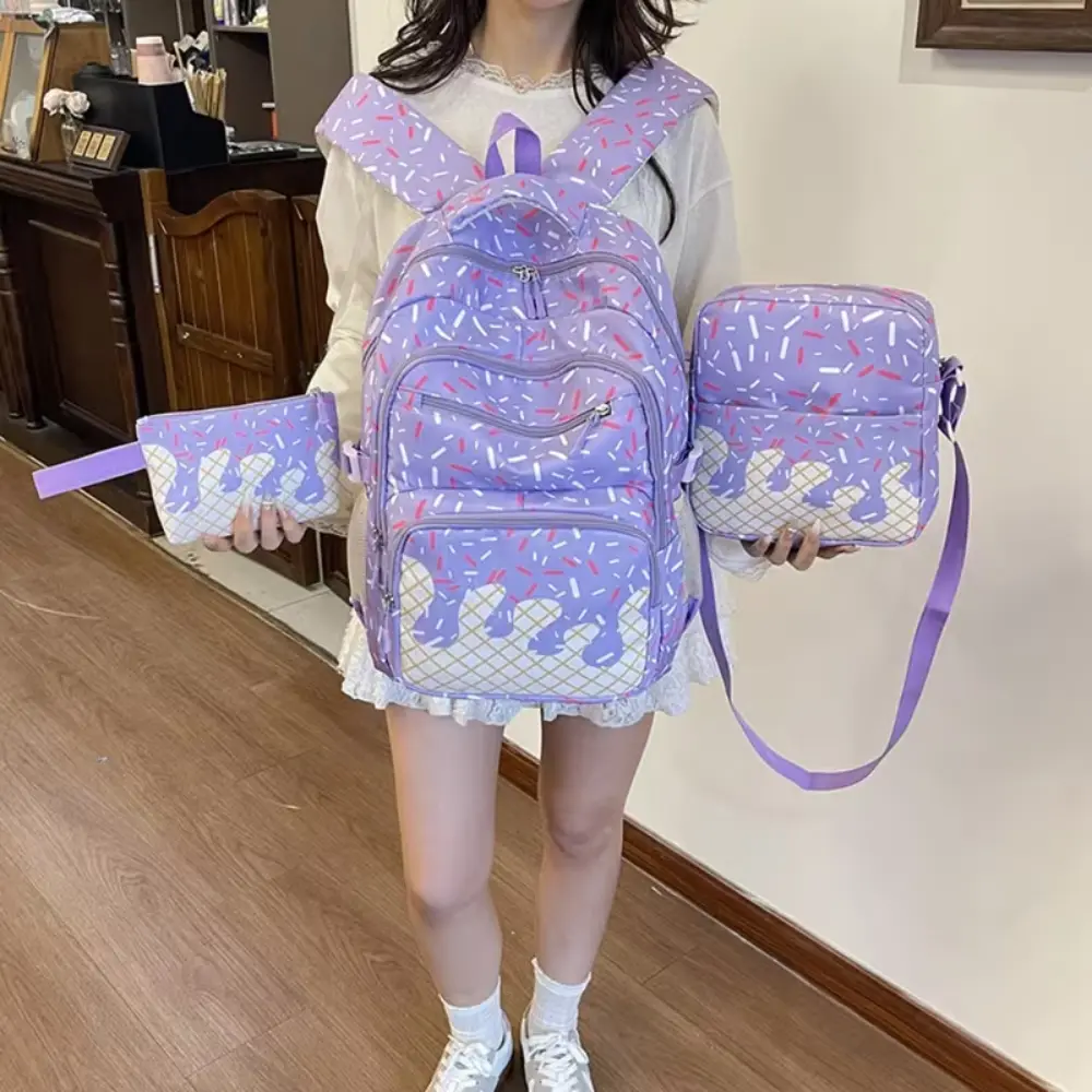 women backpack, 3 piece backpack set, travel backpack, casual backpack, preppy backpack, polyester backpack, shoulder bag set, matching bag set, everyday backpack, work backpack, shopping bag, weekend travel bag, lightweight backpack, women travel bag.