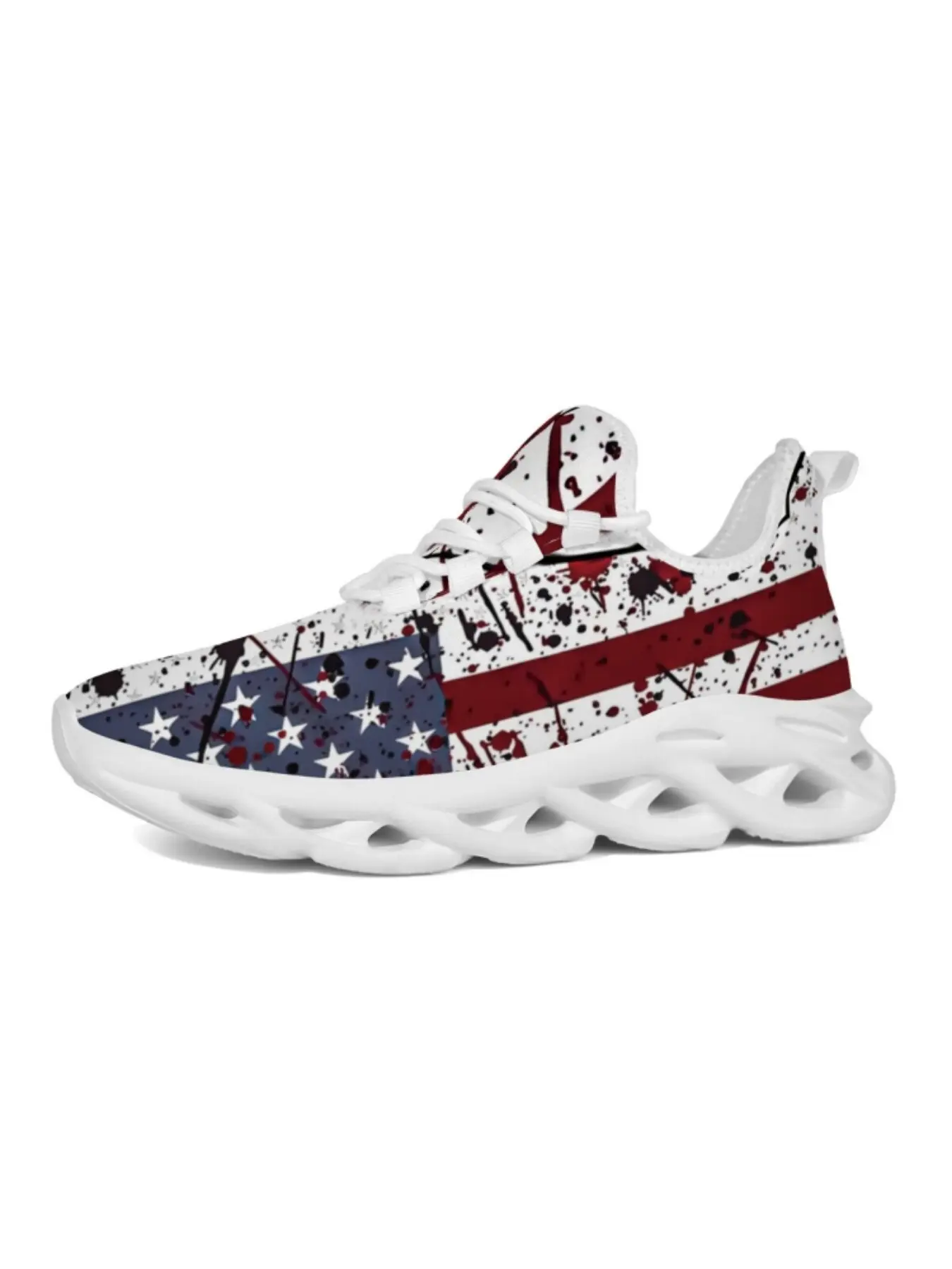 Unisex Vibrant Tie-Dye Print Athletic Sneakers, Casual Sport Sneakers, Breathable Mesh Soft Sole, Breathable Anti-Slip Durable, Daily Wear Jogging