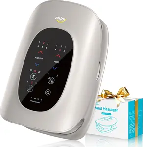 ALLJOY Hand Massager with Heat & Compression 6 Modes 6 Intensities 3 Heat Settings for Arthritis & Carpal Tunnel Relief Ergonomic Design Gifts for Women Men