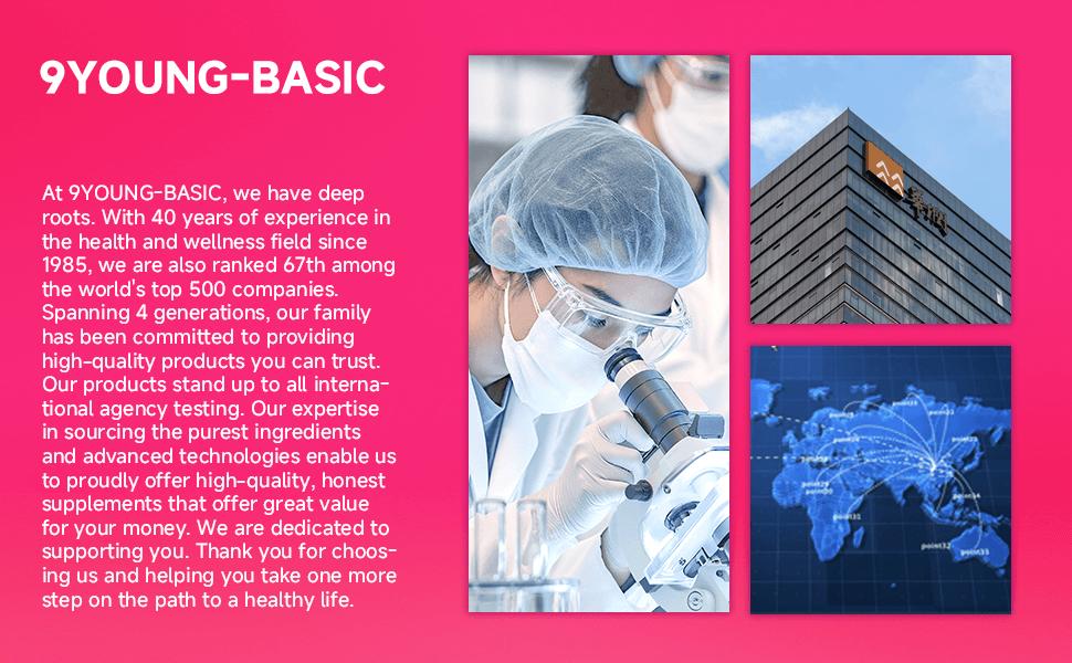 9 Young-Basic Vitamin C Collagen Peptides and Niacin Effervescent Tablets- Skin Firmness Nail Hair Improves- Healthcare Beauty Supplement Colagen Protein Tablet Fitness Edible Dietary