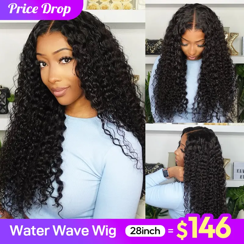 【HOT】FORGIRL FOREVER 13x6 Wear Go Glueless Wig With Drawstring Effortless Install Ear To Ear Water Wave Pre-Cut Lace Frontal Wig Beginner Friendly #Sohochic