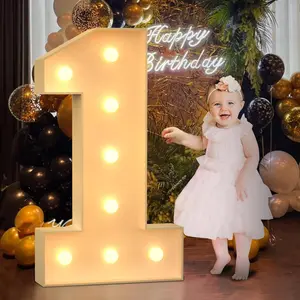 3FT Marquee Numbers 5 for 5th 15th Birthday Decorations, Large Light Up Numbers for Party Decor, Big Numbers for Baby Shower Wedding Anniversary Engagement Party, DIY Pre-cut Foamboad Mosaic Numbers Balloon Led Gifts Letter &