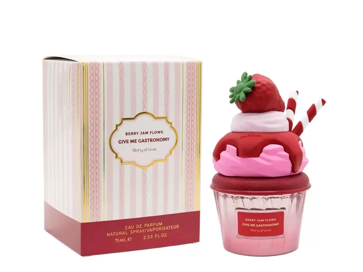 Eau De Parfum for Women, Sweet Strawberry & Berry & Cream Gourmand Scent, Long-Lasting Regular Ed. Fragrance for Female Wear in a 75ml Single Bottle