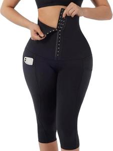 FeelinGirl High Waist Tummy Control Leggings for Women Corset Yoga Pants with Pockets