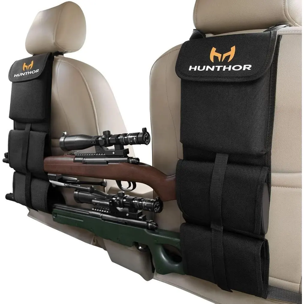 Truck Rack (A Pair) - 900D Oxford Cloth Adjustable Seat Back Storage, Lightweight Durable Vehicle Accessory with Great Efficiency, Hunting Rifle Holder for Jeep, SUV, Off-Road Vehicles, Car Accessories for Your Car