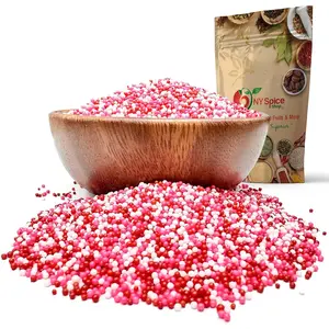 NY Spice Shop Nonpareils Valentines Sprinkles - Non Pareil Sprinkles for Ice Cream & Cake Decor - Ideal for Valentine's Day Treats - Bake, Baking
