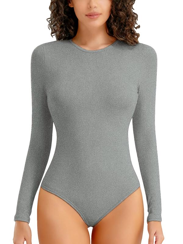 1/2 Counts Women's Solid Round Neck Shapewea Bodysuit,Casual Comfort Long Sleeve Slimming Bodysuit,Lady Tops for Spring&Fall,Womenswear,Women's Stylish Thermal Long Sleeve Bodysuit for Going Out Tops,Fabric Comfortable, Belly Control Bodysuit 1/2 Counts Women's Solid Round Neck Shapewea Bodysuit,Casual Comfort Long Sleeve Slimming Bodysuit,Lady Tops for Spring&Fall,Womenswear,Women's Stylish Thermal Long Sleeve Bodysuit for Going Out Tops,Fabric Comfortable, Belly Control Bodysuit
