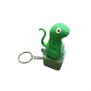 Lizard Button Keychain USB Charging Stress Relief Toy Bag Pendant